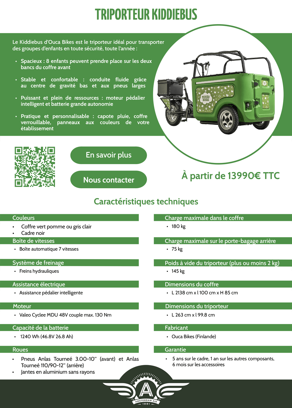 Fiche technique Kiddiebus